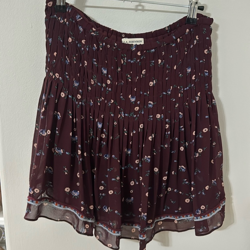 Ulla Johnson embroidered floral skirt